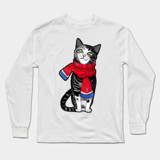 Cat in a scarf Long Sleeve T-Shirt